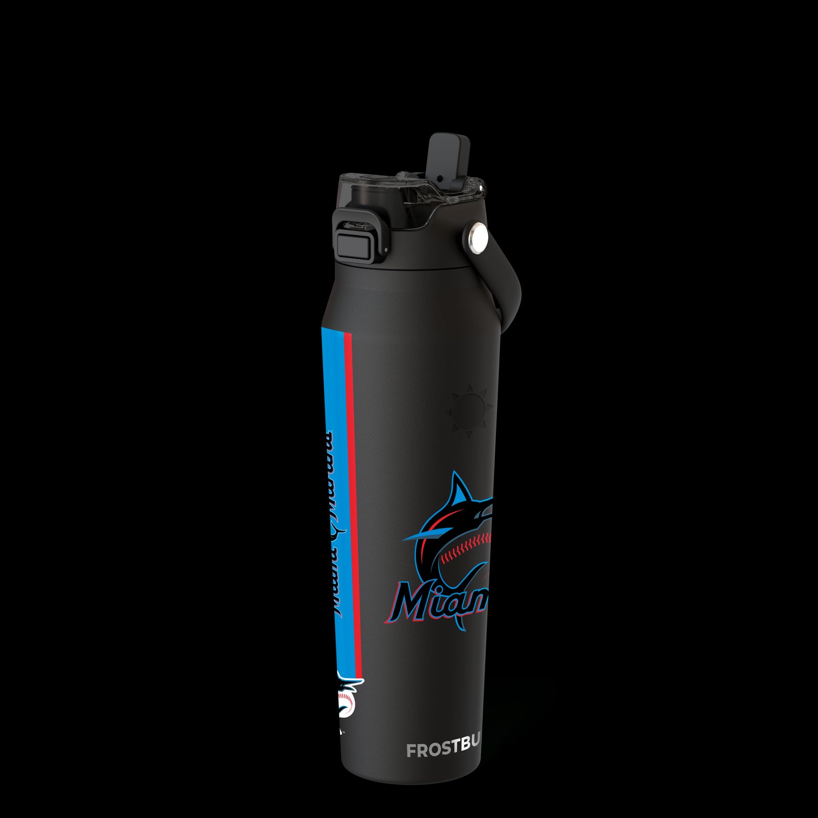 Featured 32oz insulated mug, co-branded for match day